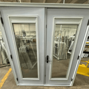 A 1 Light French Door in White