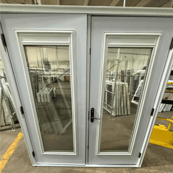 A 1 Light French Door in White