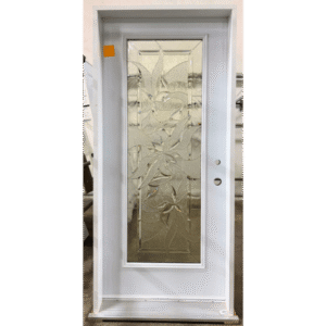 A 1 Light Door with Decorative Glass