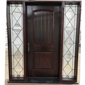 A 2 Panel Camber with dual sidelights in Espresso