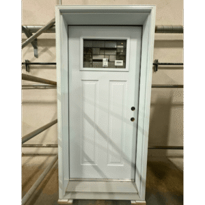 A white 2 panel craftsman door