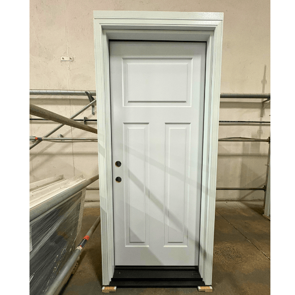A white 3 panel craftsman door