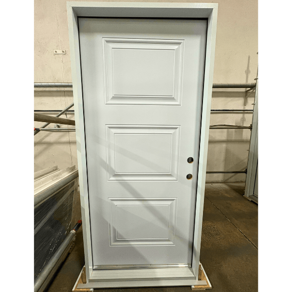 A white 3 square panel door
