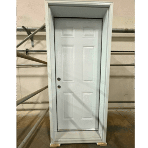 A white 6 panel craftsman door