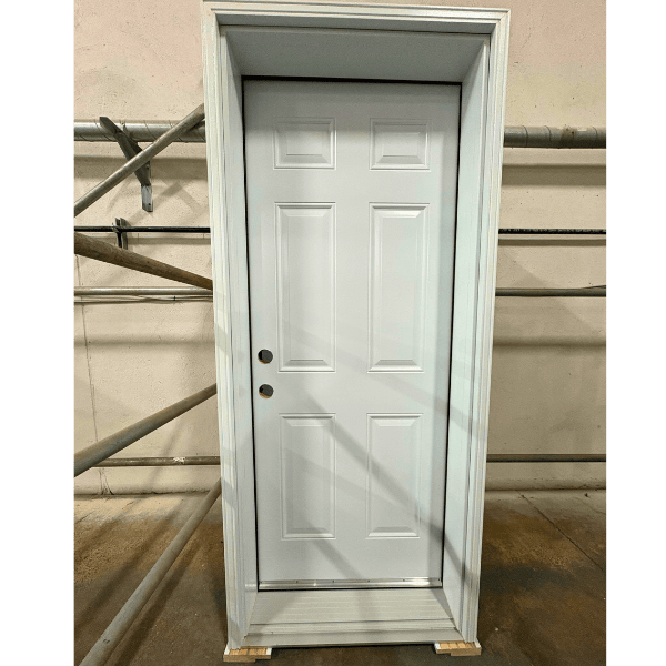A white 6 panel craftsman door