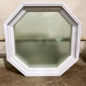 32" x 32" Octagon Picture Window with a Frosted Pane