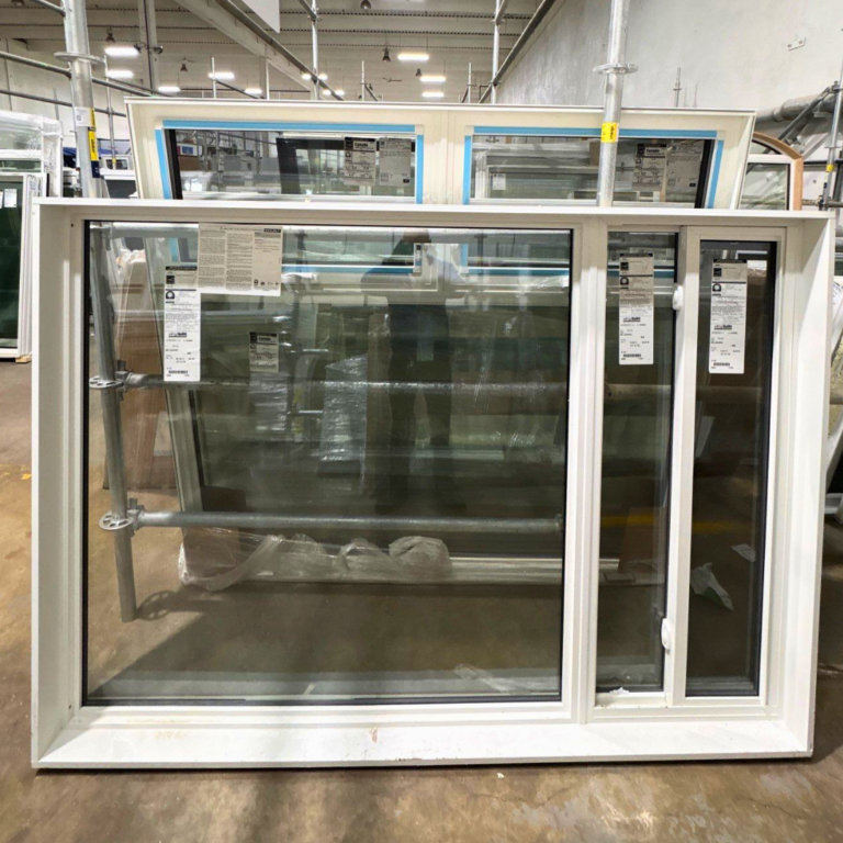 83 x 59 picture window with a white frame