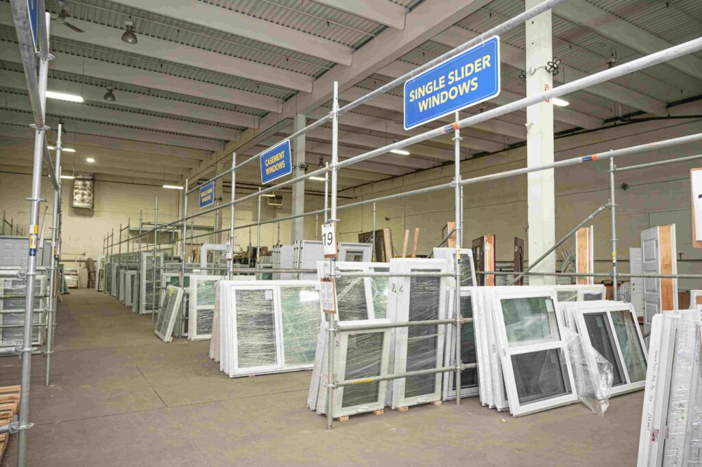 HomeTECH Cash & Carry inventory of in-stock windows in Edmonton